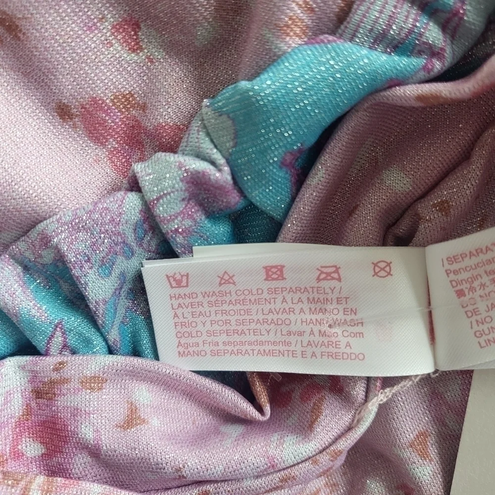 New LoveShackFancy x Hurley Cropped Bomber Jacket Under The Sea NWT Small